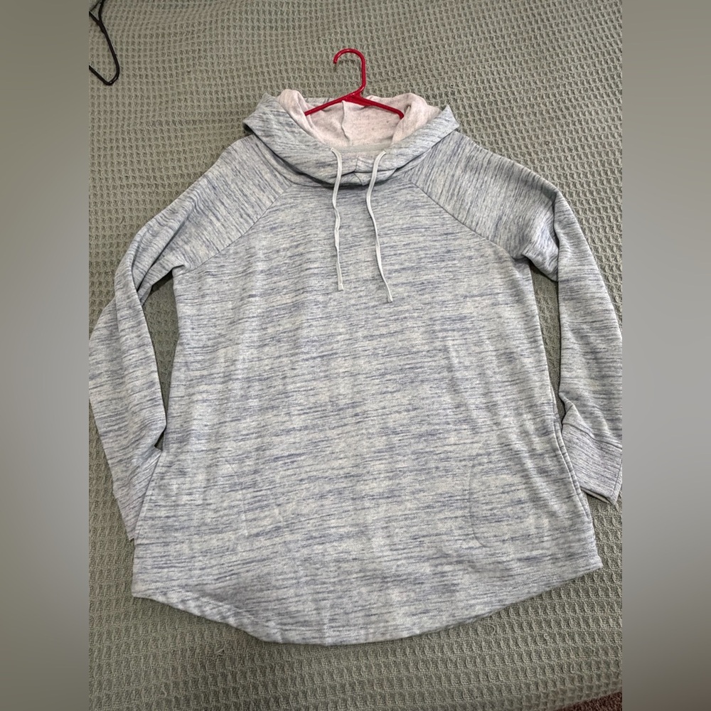 Mossimo women’s blue sweatshirt mock neck hoodie size XXL
